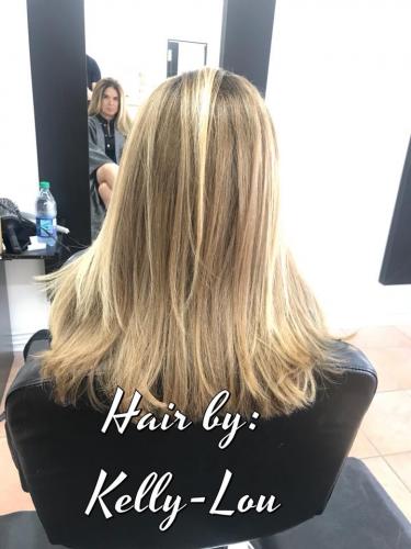 FREE HAND BALAYAGE TECHNIQUE AND BLOND HAIR COLOR AT BEAUTY  THE BARBER SALON IN COCOA BEACH FLORIDA